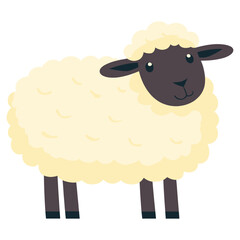 Sheep illustration animal children's vector