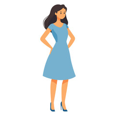 Woman dress illustration fashion vector
