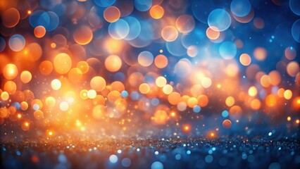 Enchanted Glimmering Lightscape Abstract Festive Background with Shimmering Particles and Bokeh