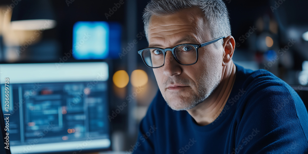 Poster Confident it professional monitoring and controlling servers in data center