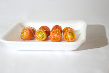 Cherry Tomatoes on a Tray