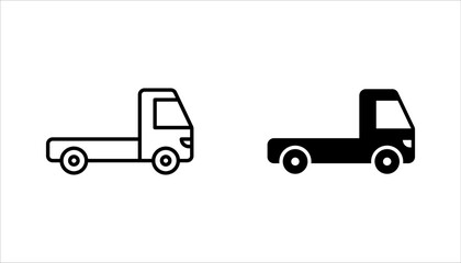 Delivery Truck icon set. Express delivery trucks icons. vector illustration on white background