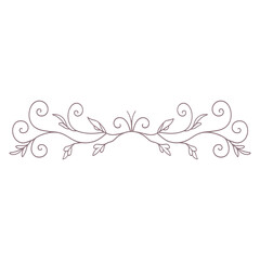 Obraz premium Ornament divider floral pattern decorative ornamental vector