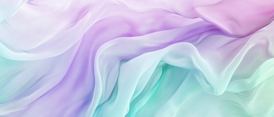 Fototapeta premium A tranquil abstract gradient background with soft lilac and mint green.featuring calming color transitions.focusing on peace and relaxation.ideal for wellness and beauty visuals