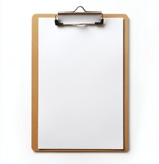 Blank clipboard with white paper. (2)