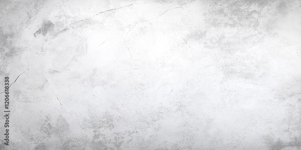 Poster white concrete wall texture background with cracks and scratches showing signs of age and wear