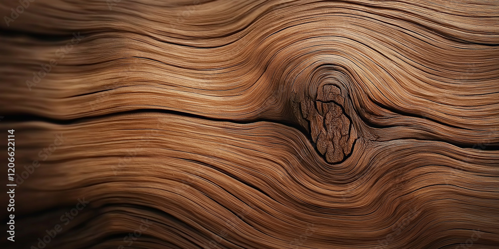 Poster close-up of wood grain showing intricate patterns and knots, creating a stunning natural design