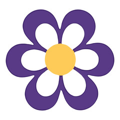 Flower purple illustration asteraceae vector