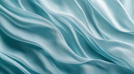 Obraz premium Delicate Blue Waves on Light Fabric Background for Creative Projects