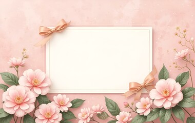 Obraz premium flower borders, wreaths, plants, anniversaries