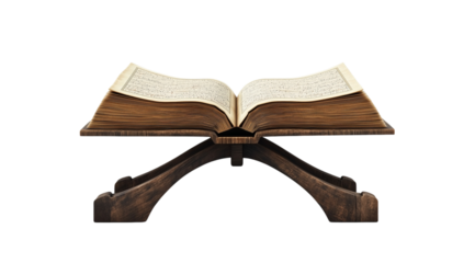 PNG,Ramadan, the book of the Koran, isolated on white background, created with Generative AI technology.