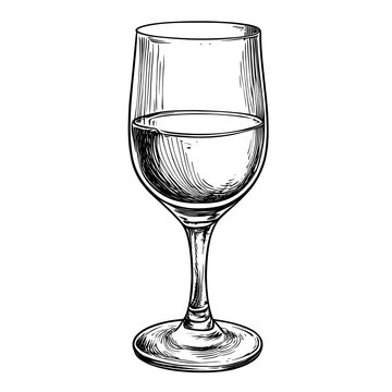 recommend clip art: Drink transparent glass black vector