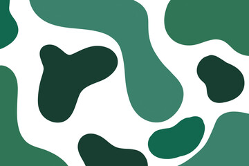 prints on green background