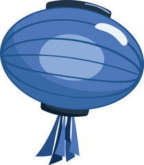 colorful traditional lantern decoration element flat design