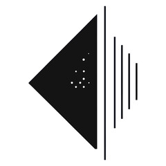 Abstract geometric triangle shapes illustration design black vector