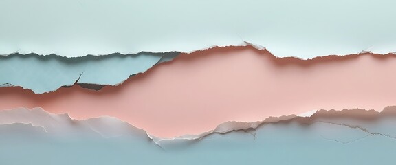Fototapeta premium Torn Pastel Paper Background Design Abstract Texture