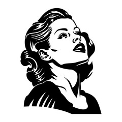 Woman portrait woman illustration graphic vector