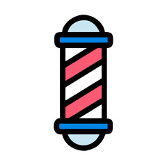 barber pole icon design