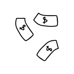 black outline on ramadan doodles element design