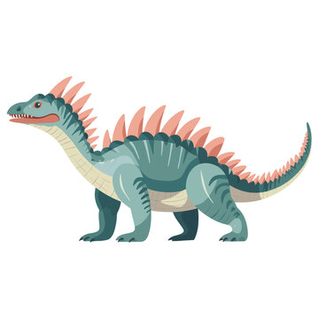 recommend clip art: Spinosaurus illustration dinosaur animal vector