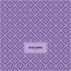 beautiful purple rhombus pattern with unique abstract style