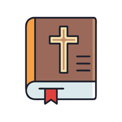 Obraz premium bible book icon design