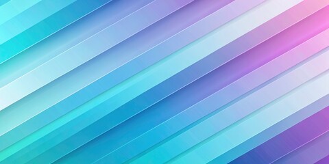 Obraz premium Abstract diagonal gradient background. Pastel blue, cyan, purple hues. Minimalist geometric lines for web design.