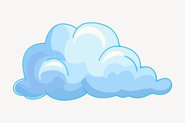 blue cloud illustration vector