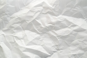 Obraz premium White recycled craft paper texture Crumpled Paper Texture with Wrinkles and Creases