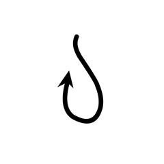 devil tail silhouette icon