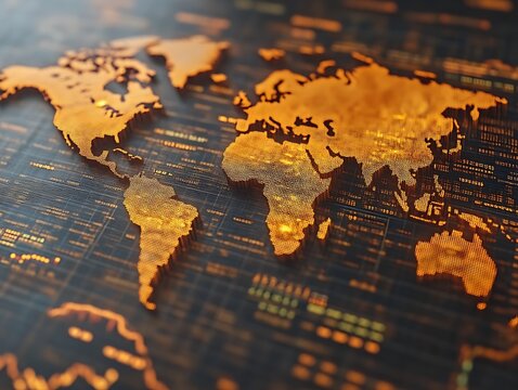 Global Network Data Map