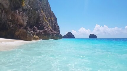 Fototapeta premium Serene Tropical Beach