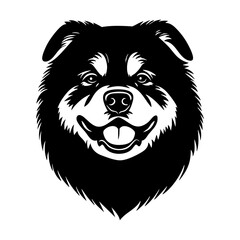 Fototapeta premium Bold canine silhouette art vector