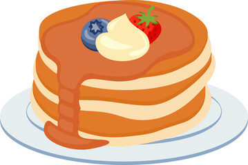 Pancake On Plate
