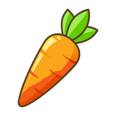 carrot fruit icon design