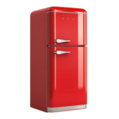 refrigerator Advertisement isolated on white background full depth of field 