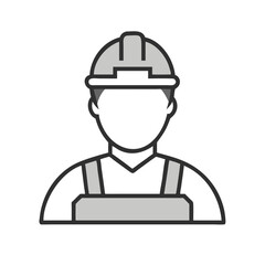 construction worker icon design