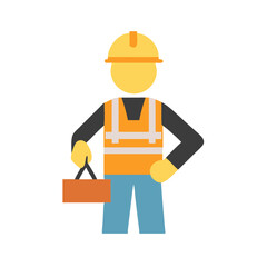 construction worker icon design