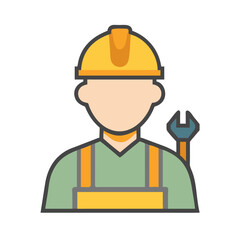 construction worker icon design