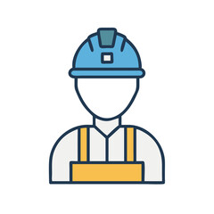 Obraz premium construction worker icon design