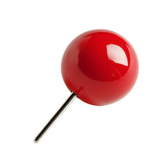 pushpin Advertisement isolated on white background full depth of field 