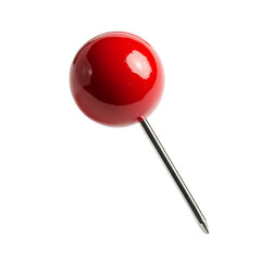 pushpin Advertisement isolated on white background full depth of field 