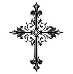 celtic cross on a white