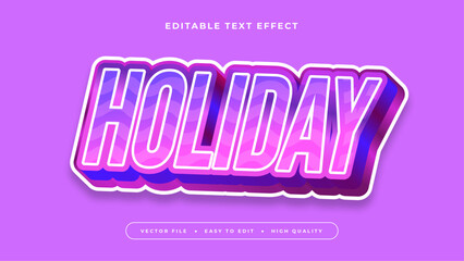 modern neon holiday text effect editable vector typography