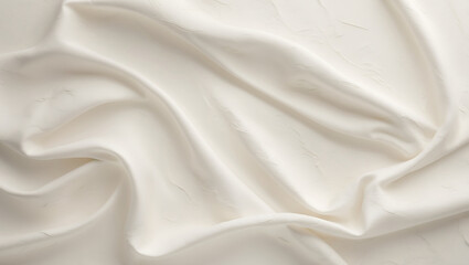 Obraz premium Elegant Ivory Fabric Draping with Subtle Textures and Soft Light