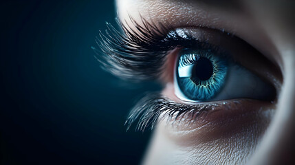 Close-up of a captivating human eye.