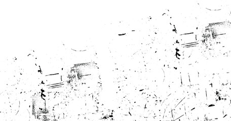 Grunge black and white pattern. Monochrome particles abstract texture.