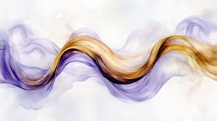 Abstract Flow of Colorful Waves with Soft Textures and Shades