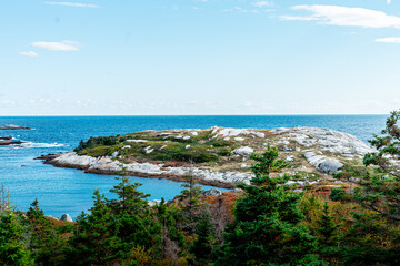 Obraz premium view of the coast of island