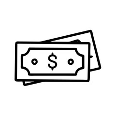 currency banknotes icon design